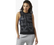 Reebok T-shirt de Alças French Terry Muscle W